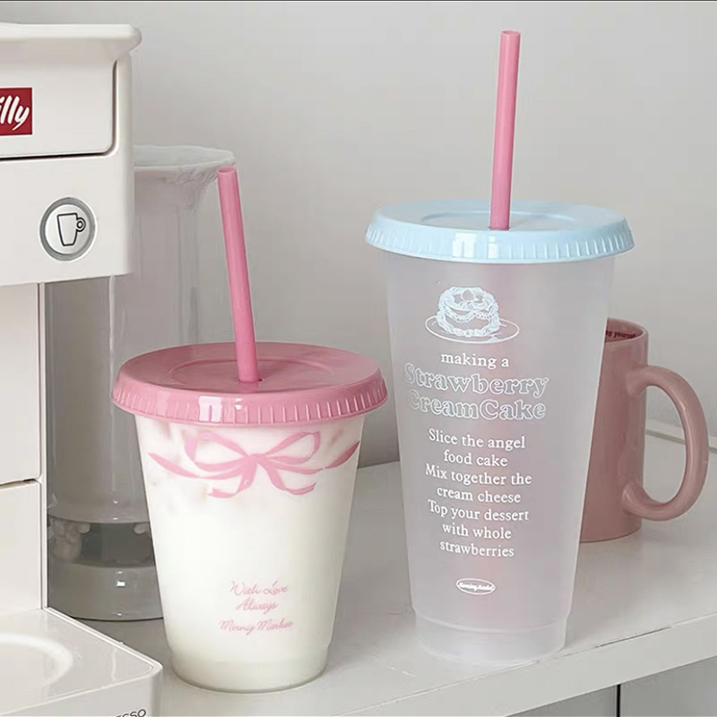 Kawaii Water Cup With Lid Stra - Coffee Tea Equipment 评论和价格