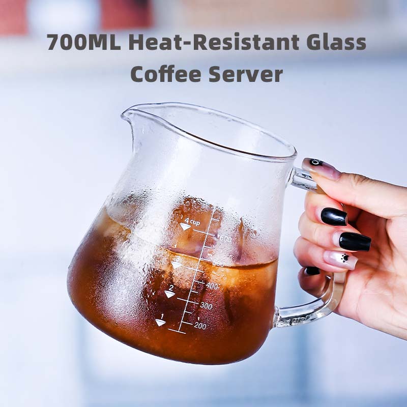 New High Borosilicate 700ml  G - Tea Coffee Pot Set 评论和价格
