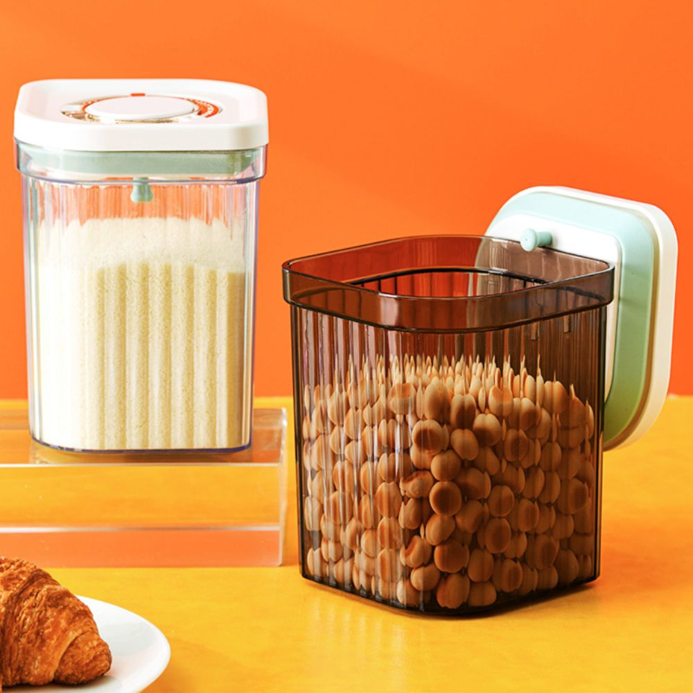 Stripe Pattern Milk Powder Sto - Tea Coffee Sugar Container 评论和价格