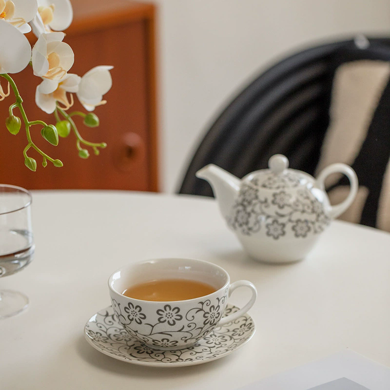 Flower Teapots,Coffee Pot,Moth - Tea Coffee Pot Set 评论和价格