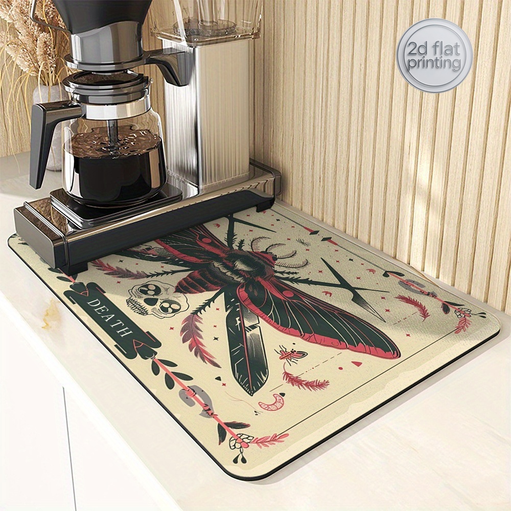 1pc  Card Moth Skull Gothic Ab - Tea Coffee Utensils 评论和价格