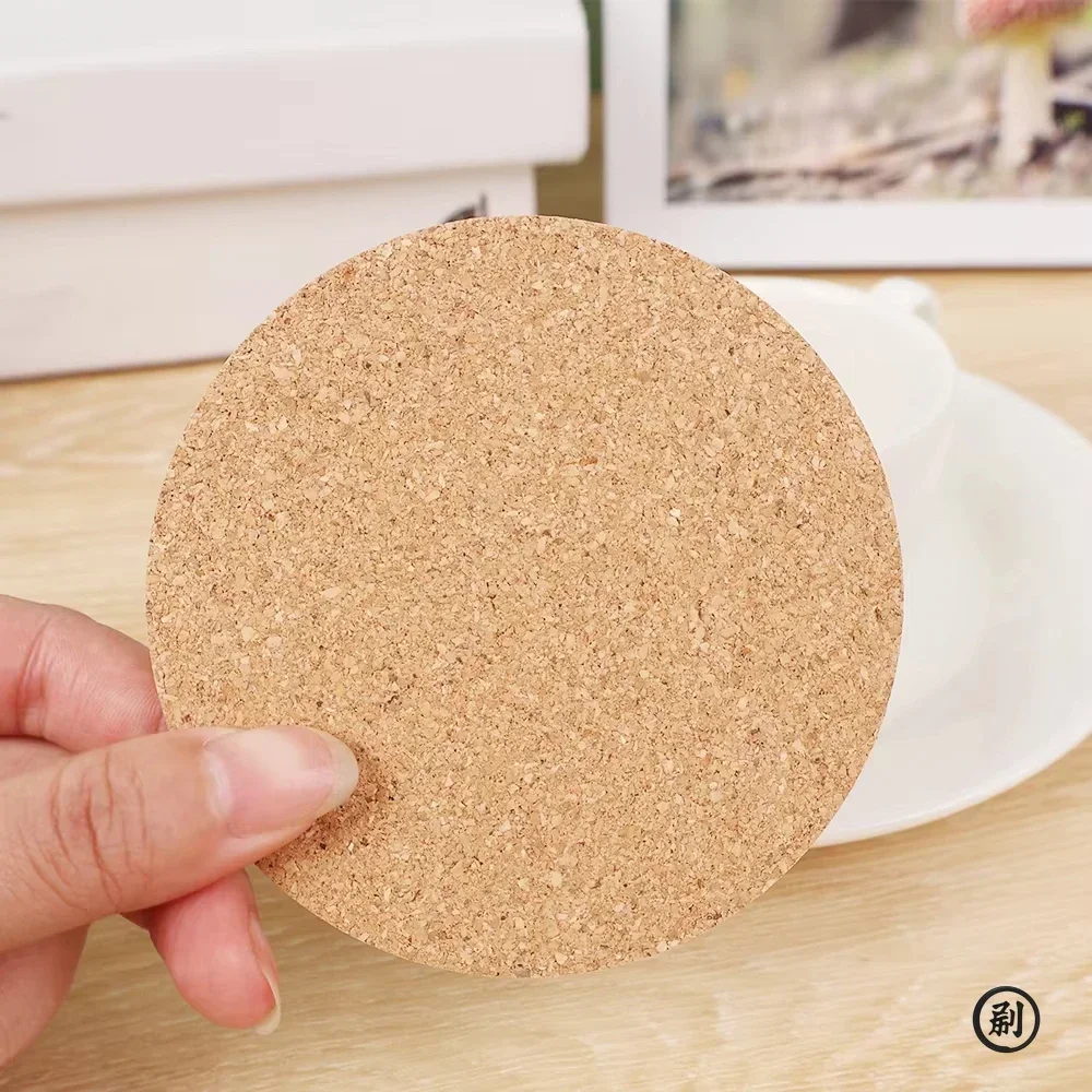 1/5/10PCS Round Wood Mats Natu - Coffee Tea Stand 评论和价格