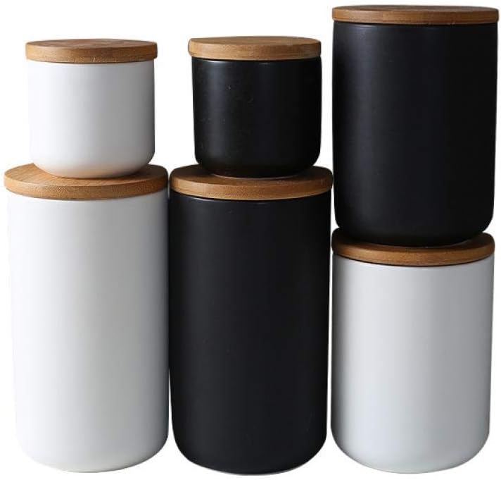 Ceramic Storage Containers wit - Coffee Tea Sugar 评论和价格