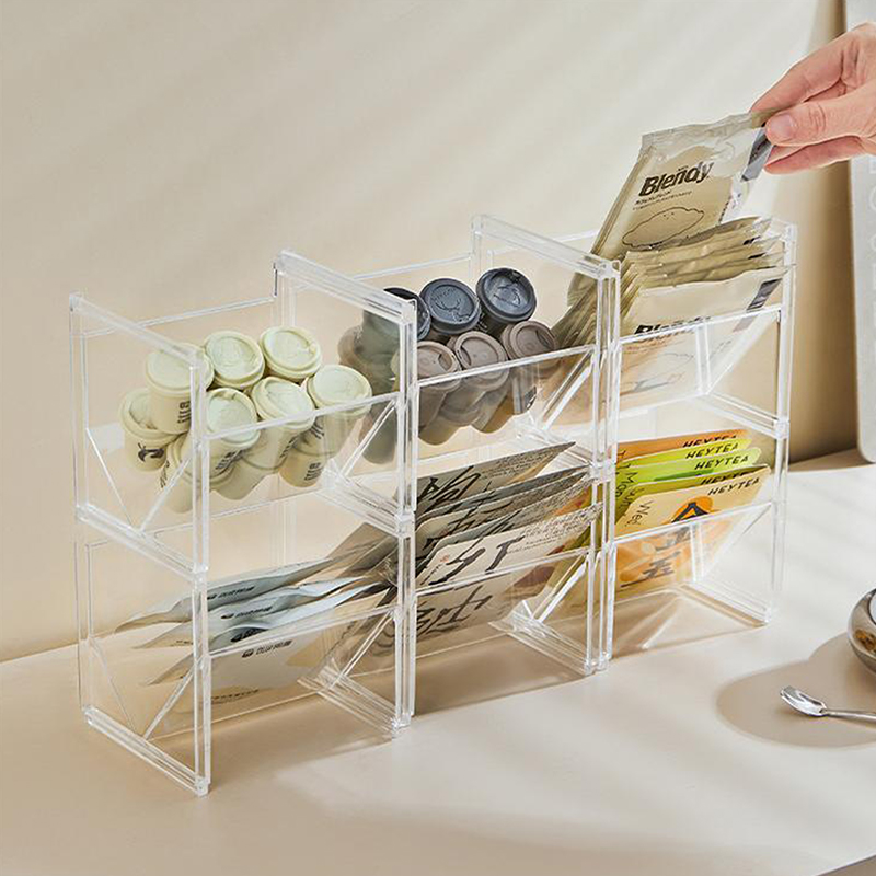 Vertical Tea Box Holder Stacka - Coffee Tea Sugar 评论和价格