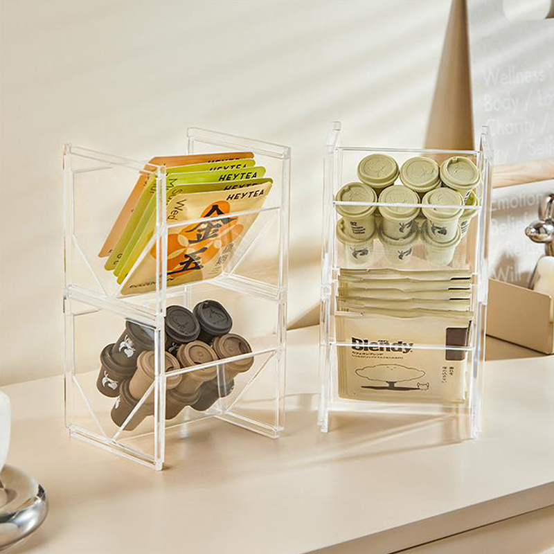 Vertical Tea Box Holder Stacka - Coffee Tea Sugar 评论和价格