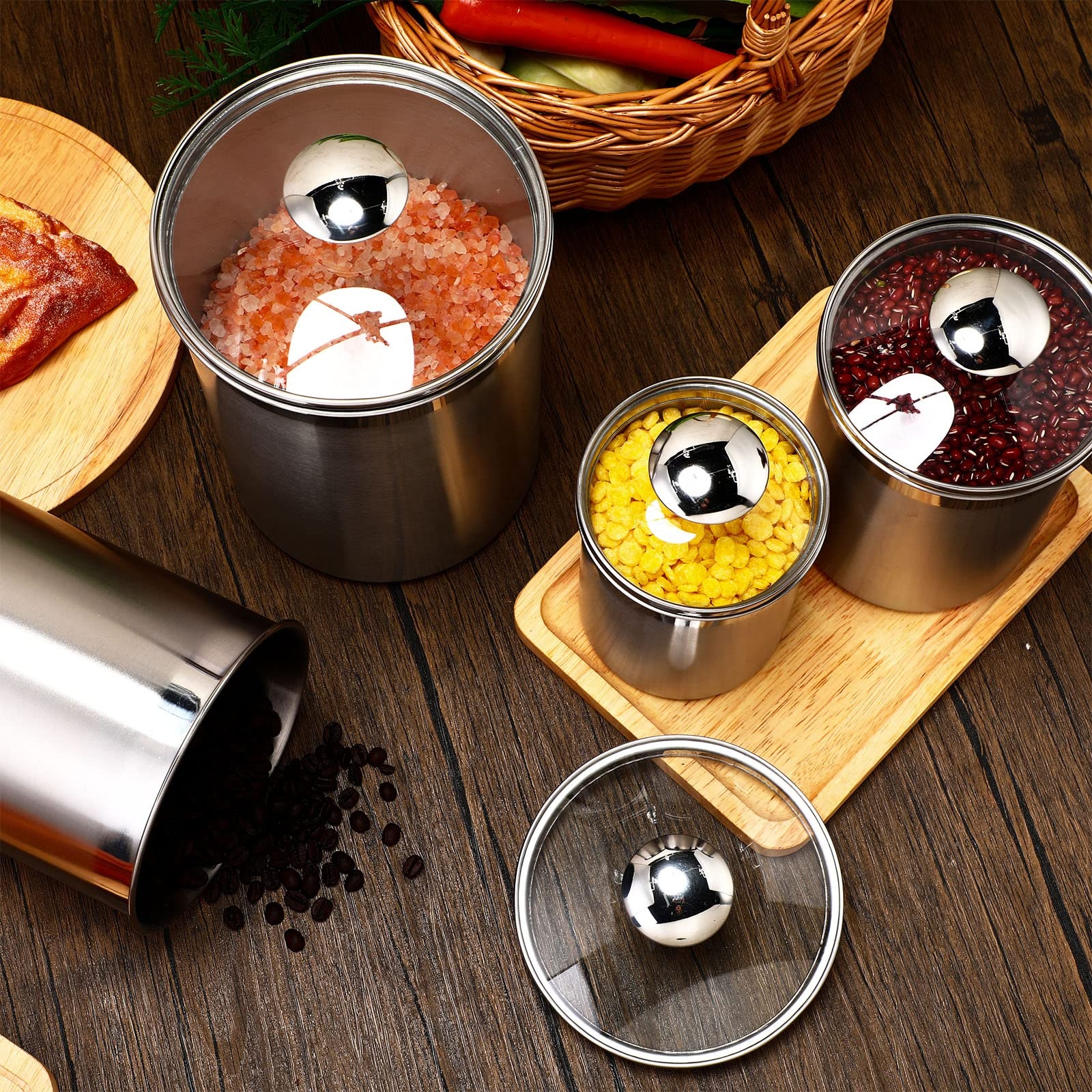 Food Storage Containers Tea Co - Coffee Tea Sugar 评论和价格