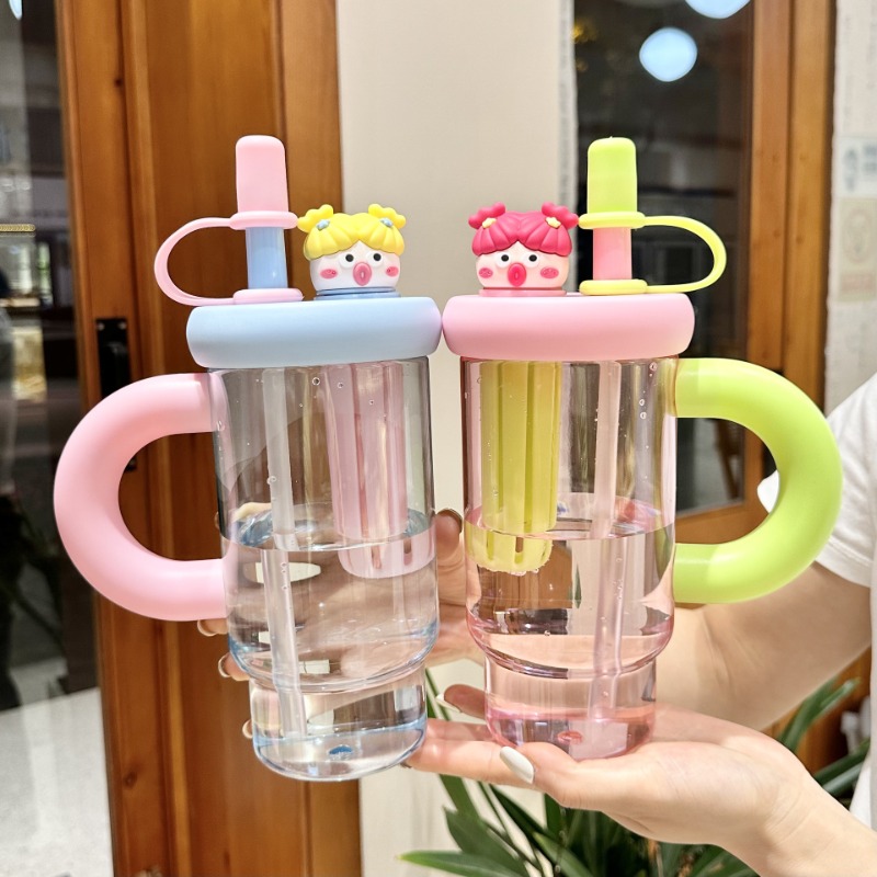 Portable Straw Water Bottle Cu - Coffee Tea Equipment 评论和价格
