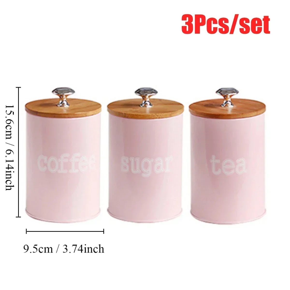 3Pcs/Set Tea Coffee Sugar Stor - Tea Coffee Utensils 评论和价格